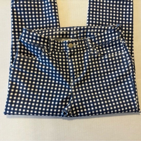 Chico’s Perfect Stretch Girlfriend Slim Leg Ankle checkered pants size Chico’s 0 - Picture 3 of 8
